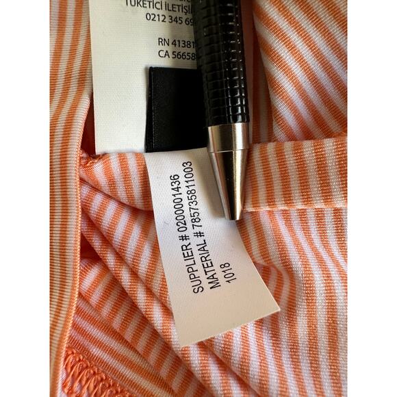 RLX Ralph Lauren Peach Colored Striped Casual Golf Polo Shirt Men’s M Light - Picture 6 of 8